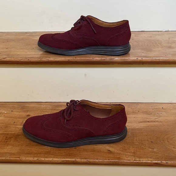 Cole Haan Men’s Cordovan Suede Wingtip Size 9.5 Shoes - Picture 3 of 6